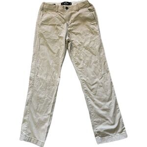 Hollister Epic Flex Slim Straight Chino‎ Pants Men's W28 L30 Beige Casual